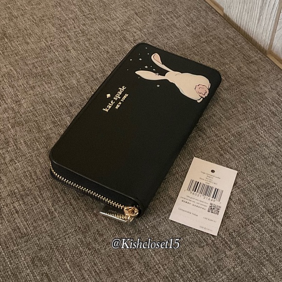 FINAL PRICE NWT Limited Edition Kate Spade BunBun Bunny Large Continental Wallet - Picture 5 of 17